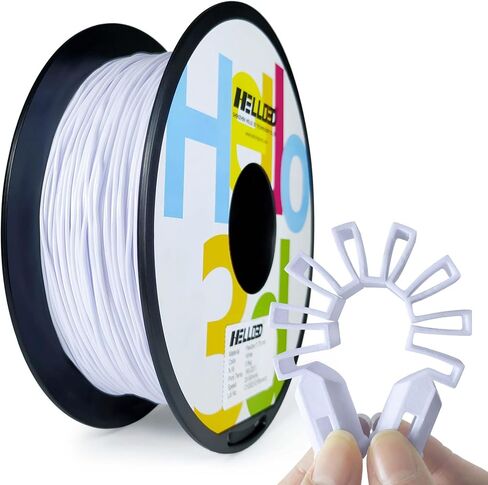 HEllO3D TPU Filament 1.75mm Flexible 3D Printer Filament,95A Soft 3D Printer Filament,TPU Elastomer 3D Filament,Vacuum Packed,Dimensional Accuracy +/- 0.05mm,800g Spool (1.76 lbs)(Transparent Red) in Saudi Arabia