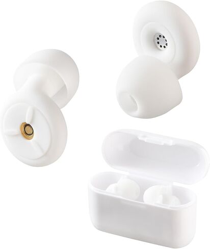Sleeping Ear Plugs for Noise Reduction, Soft Silicone Earplugs for Sleeping, Comfortable and Effective for Deep Sleep, Noise Sensitivity - 6 Ear Tips in S/M/L – 28dB (White) in Saudi Arabia