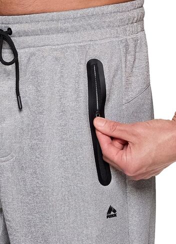 RBX Workout Joggers for Men, Lightweight French Terry Quick Drying X-Dri Sweatpants with Zipper Pockets for Gym, Loungewear in Saudi Arabia