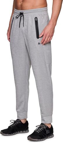 RBX Workout Joggers for Men, Lightweight French Terry Quick Drying X-Dri Sweatpants with Zipper Pockets for Gym, Loungewear in Saudi Arabia