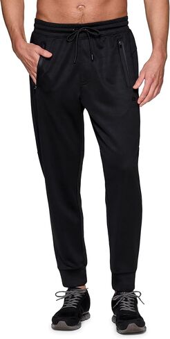 RBX Workout Joggers for Men, Lightweight French Terry Quick Drying X-Dri Sweatpants with Zipper Pockets for Gym, Loungewear in Saudi Arabia