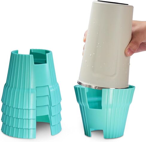TATAANTY Water Bottle Drying Rack Faster Drying Rack for Stanley Cup Accessories Two-Sided Plastic Water Bottle Dryer Stand for Cup Wine Glass Coffee Mug (2 Pack) in Saudi Arabia