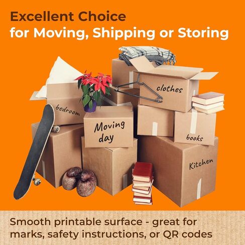 DL Packaging Long Corrugated Moving Boxes 30"L x 8"W x 8"H (Pack of 5) - Excellent Choice of Sturdy Packing Boxes for USPS, UPS, FedEx Shipping - Easy-to-Recycle Cardboard Boxes for Packaging in Saudi Arabia
