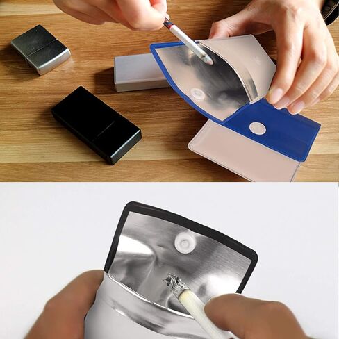 8 قطع جيب منفضة سجائر - مقاومة للحريق PVC - خالية من الروائح - محمولة - ألوان متنوعة in Kuwait