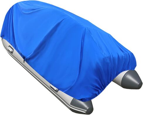 Boat Cover Dark Blue 21-24FT PEVA Heavy Duty Rain Snow Dust Resistant Protection, Fishing Boat, Runabout, Bass Boat, Waterproof Trailerable Heavy Duty Pontoon Beam Width 102, N-F8-010671-S in Saudi Arabia