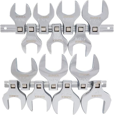 SUNEX TOOLS 9721 1/2" Drive Fractional Jumbo Straight Crowfoot Wrench Set, 14-Piece in Saudi Arabia