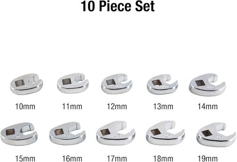 SUNEX TOOLS 9721 1/2" Drive Fractional Jumbo Straight Crowfoot Wrench Set, 14-Piece in Saudi Arabia