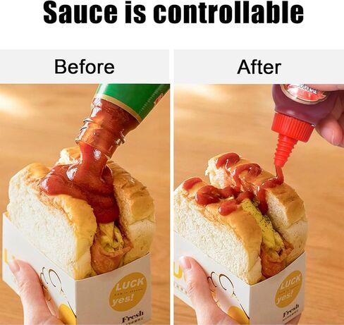 زجاجة كاتشب صغيرة من سوبيتو لصندوق الغداء 40 مل (1.4 أونصة) زجاجات ضغط مضادة للتسرب وقابلة لإعادة الاستخدام وموزعات صلصة العسل المحمولة للأطفال البالغين، 6 قطع in Kuwait