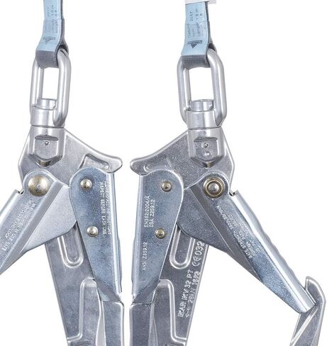 Peakworks Fall Protection Dual Self Retracting Lifeline (SRL) مع حزام، 2 خطاف حديد التسليح/الشكل، بطول 6 أقدام، أسود/أخضر، V845526006LE in Kuwait