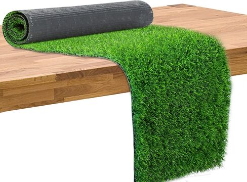 Artificial Grass 12" x 36" Table Runner, Fake Grass Table Decor for Indoor Outdoor Birthday Banquet, Wedding Party and Holiday Activities in Saudi Arabia