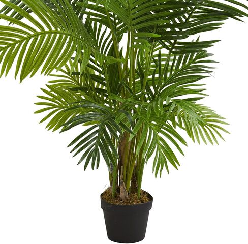 Nearly Natural 5’ Hawaii Palm Tree Artificial Plant, 6" D x10 W x5 Ft, Green in Saudi Arabia