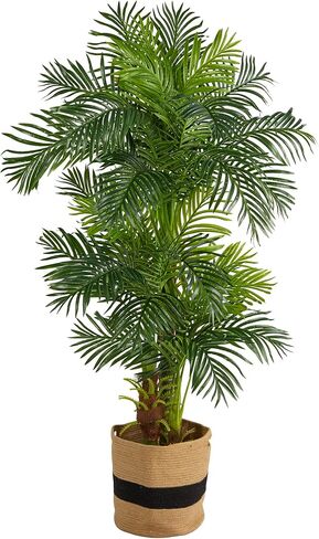 Nearly Natural 6ft. Hawaii Artificial Palm Tree in Handmade Natural Cotton Planter in Saudi Arabia