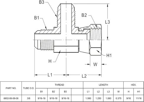 (2-PACK) 6602-06-06-06 HydraulicHoseAdapterFitting3/8"MaleJIC 37°Flare(9/16-18UNF)×3/8"FemaleJIC37°Swivel(9/16-18UNF)×3/8"Male JIC37°Flare(9/16-18UNF) Tee Pipe Joints Connector Carbon Steel in Saudi Arabia