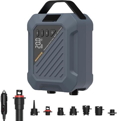 Rechargeable 20PSI SUP Pump The Jungle -Quick Portable SUP Air Pump,Electric Paddle Board Pump Auto-Off &12V DC Car Connector for Inflatable Paddle Boards, Boats, Inflators in Saudi Arabia
