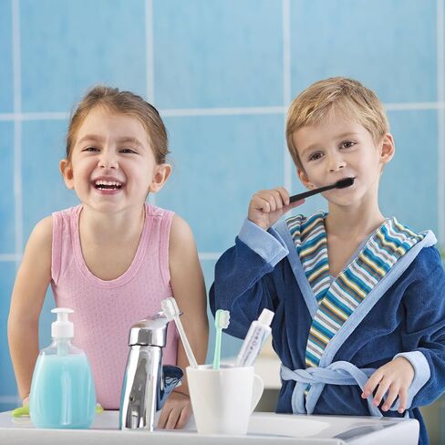 فرشاة أسنان سيلين، فرشاة أسنان فائقة النعومة على شكل حرف S، فرشاة أسنان يدوية مايكرو نانو مع 20000 شعيرة ناعمة للثة الحساسة، النساء الحوامل، كبار السن، الأطفال (3 قطع)، أخضر أسود أبيض in Saudi Arabia