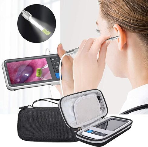 Mchoi Hard Carrying Case Fits for Anykit/ROTEK Digital Otoscope, Case Only Gray in Saudi Arabia