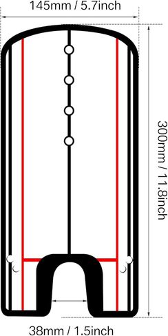 Golf Putting Alignment Mirror, Upgrade Portable Practice Putting Trainer with Tees, Golf Swing Training Equipment Aids Putting Mirror Size 12 x 6 Inches in Kuwait