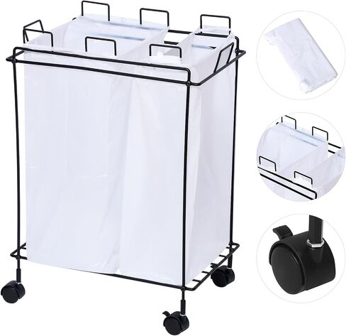Garbage Bag Holder Portable Trash Rack Can with 30 PCS Trash Bags Outdoor Waste Bins Camping Trash Can for Indoor Outdoor RV Picnic Kitchen Home Use in Saudi Arabia