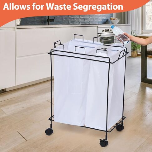 Garbage Bag Holder Portable Trash Rack Can with 30 PCS Trash Bags Outdoor Waste Bins Camping Trash Can for Indoor Outdoor RV Picnic Kitchen Home Use in Saudi Arabia