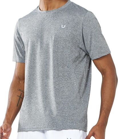 NORTHYARD Men's Athletic Shirts Workout Short Sleeve UPF50+ Fishing Shirt Gym T-Shirt Quick Dry Tops Tees Running Rashguards in Saudi Arabia
