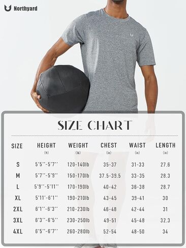 NORTHYARD Men's Athletic Shirts Workout Short Sleeve UPF50+ Fishing Shirt Gym T-Shirt Quick Dry Tops Tees Running Rashguards in Saudi Arabia