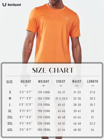 NORTHYARD Men's Athletic Shirts Workout Short Sleeve UPF50+ Fishing Shirt Gym T-Shirt Quick Dry Tops Tees Running Rashguards in Saudi Arabia