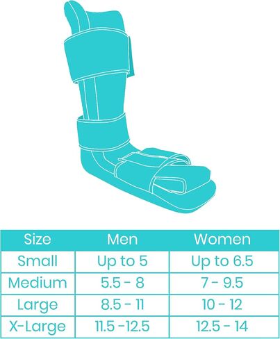 Vive Plantar Fasciitis Night Splint Plus Trigger Point Stretch Wedges - Soft Leg Brace Support, Orthopedic Sleeping Immobilizer Stretch Boot (Large: Men's: 8.5-11, Women's: 10-12) in Saudi Arabia