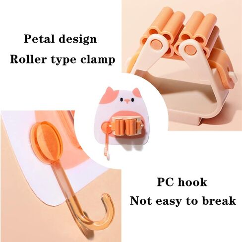 2 قطعة حامل مكنسة الممسحة حامل ممسحة لطيف لا حامل مكنسة الحفر حامل مكنسة ذاتي اللصق مكنسة تخزين مكنسة القابض للحمام والمطبخ والحديقة والجراج in Kuwait