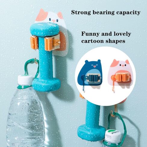 2 قطعة حامل مكنسة الممسحة حامل ممسحة لطيف لا حامل مكنسة الحفر حامل مكنسة ذاتي اللصق مكنسة تخزين مكنسة القابض للحمام والمطبخ والحديقة والجراج in Kuwait