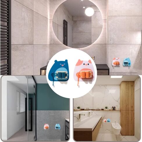 2 قطعة حامل مكنسة الممسحة حامل ممسحة لطيف لا حامل مكنسة الحفر حامل مكنسة ذاتي اللصق مكنسة تخزين مكنسة القابض للحمام والمطبخ والحديقة والجراج in Kuwait