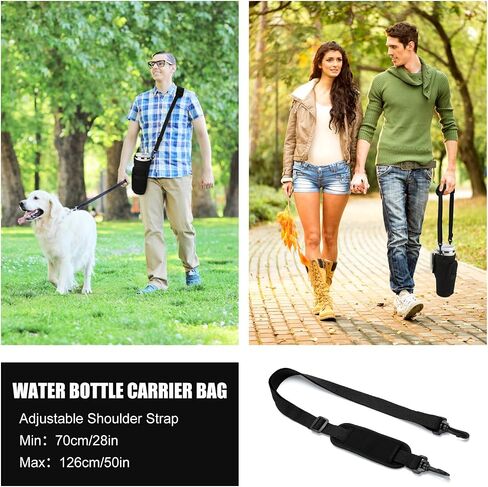 TMEOIIPY Water Bottle Holder with Strap & Pockets for Stanley Quencher 40oz Tumbler with Handle, Water Bottle Carrier Bag with Adjustable Shoulder Strap for Walking Hiking Travelling Camping in Saudi Arabia