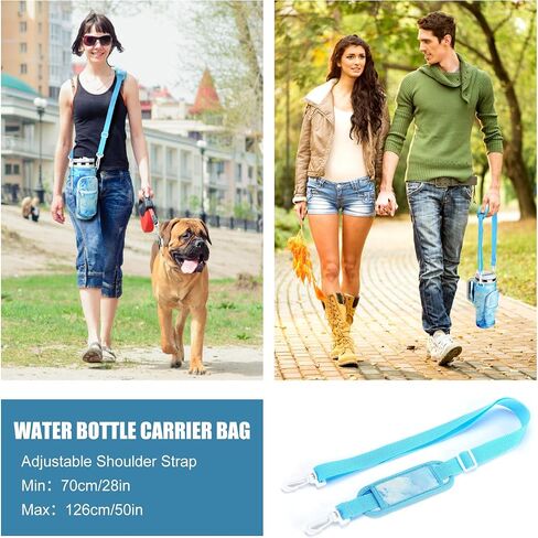 TMEOIIPY Water Bottle Holder with Strap & Pockets for Stanley Quencher 40oz Tumbler with Handle, Water Bottle Carrier Bag with Adjustable Shoulder Strap for Walking Hiking Travelling Camping in Saudi Arabia