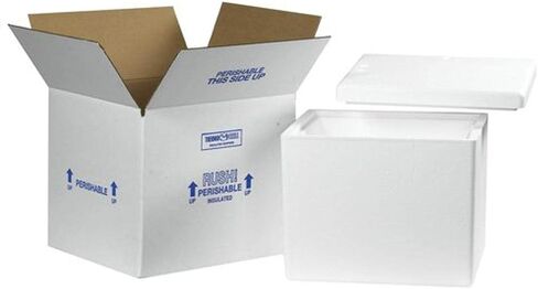BOX USA B238C Insulated Shipping Kits, 13 3/4" x 11 3/4" x 11 7/8", White (Pack of 1) in Saudi Arabia