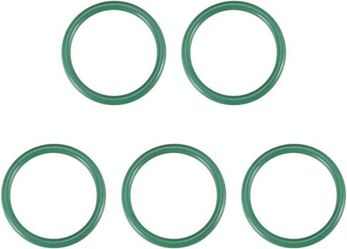 uxcell Fluorine Rubber O-Rings, 22mm OD 18mm ID 2mm Width FKM Seal Gasket for Machinery Plumbing, Green, Pack of 5 in Saudi Arabia