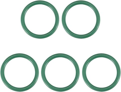uxcell Fluorine Rubber O-Rings, 22mm OD 18mm ID 2mm Width FKM Seal Gasket for Machinery Plumbing, Green, Pack of 5 in Saudi Arabia