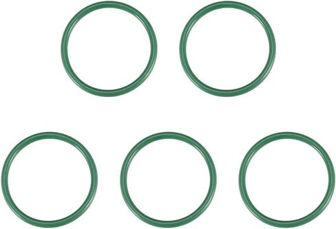 uxcell Fluorine Rubber O-Rings, 22mm OD 18mm ID 2mm Width FKM Seal Gasket for Machinery Plumbing, Green, Pack of 5 in Saudi Arabia
