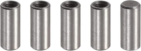 uxcell M3 Internal Thread Dowel Pin 5pcs 5x30mm Chamfering Flat Carbon Steel Cylindrical Pin Bed Bookshelf Metal Devices Industrial Pins in Saudi Arabia