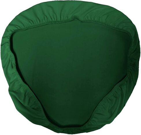 LA Linen Pack-4 Spandex Chiavari Chair Cushion Cover, Emerald Green in Saudi Arabia