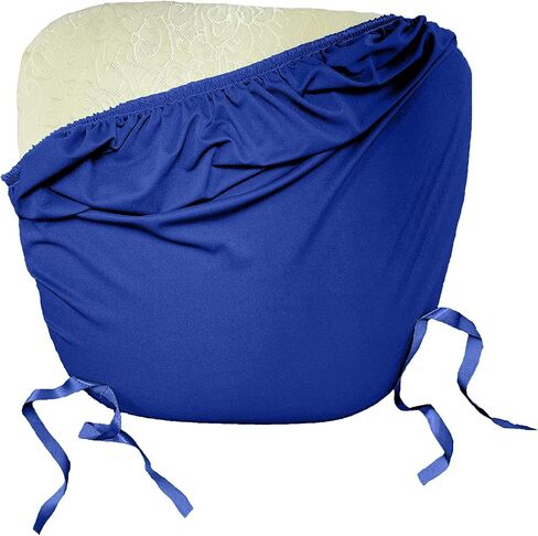 LA Linen Pack-4 Spandex Chiavari Chair Cushion Cover, Emerald Green in Saudi Arabia