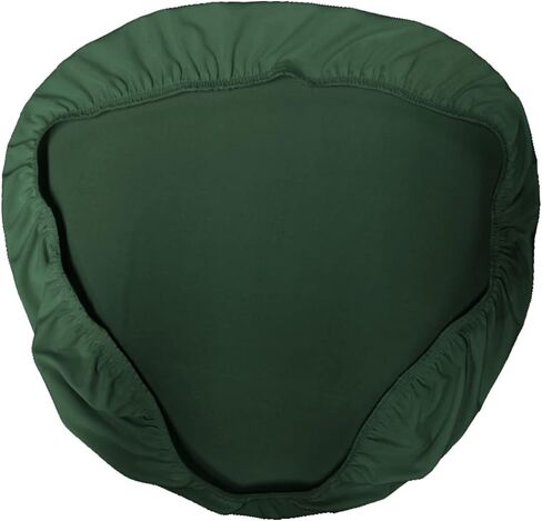 LA Linen Pack-4 Spandex Chiavari Chair Cushion Cover, Emerald Green in Saudi Arabia