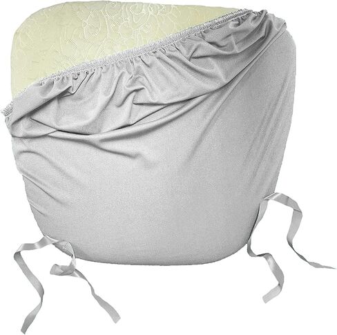 LA Linen Pack-4 Spandex Chiavari Chair Cushion Cover, Emerald Green in Saudi Arabia