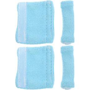 Oxygen Tubing Ear Protector 4 Pcs Nasal Cannula Ear Cushions Soft Oxygen Ear Pads Cannula Wrap Oxygen Covers Cannula Ear Protector for Oxygen Users Blue Cannula Ear Protector
