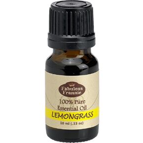 Fabulous Frannie Lemongrass 100% Pure, Undiluted Essential Oil Therapeutic Grade - 10 ml