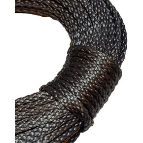 7/64in 50', 100', 200' or 300' Hanks Coated Blue, Green, Black, Silver, Orange, Red or Yellow dyneema Fiber 1600lb Approx tensile Strength (25 ft. Hank, Blue)