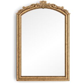 Barnyard Designs Vintage Gold Mirror - Ornate Antique Victorian Metal Mirror - French Baroque Style Mirror for Living Room, Bedroom, Bathroom (20" x 30")