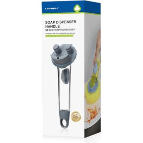 LANMU Sponge Handle for Scrub Daddy/Mommy Sponges, Leak-proof Soap Dispenser Wand for Kitchen,Shower (Sponge Not Included)