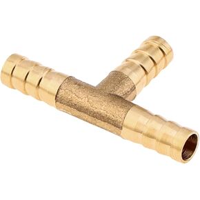 5 قطعة تركيبات نحاسية على شكل تي بارب 1/4 بوصة (6 مم)، تركيب خرطوم شائك على شكل T لأنابيب المياه/الوقود/الهواء، تقاطع تركيب اتحاد 3 طرق in Kuwait