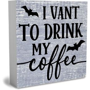 Rustic Boo Witch Spider Halloween Wooden Box Sign Cute Fall Sign Decor Farmhouse Decorative Wood Box Sign Block Plaque for Wall Desk Home Bathroom Decoration 5 x 5 Inches