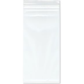 Plymor 7" x 15" (Pack of 100), 4 Mil Heavy Duty Zipper Reclosable Plastic Bags