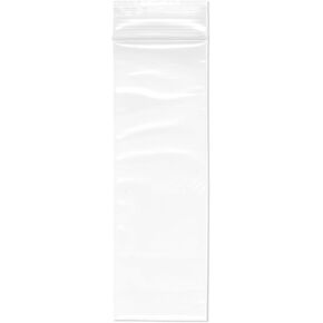 Plymor 2" x 6" (Pack of 100), 2 Mil Zipper Reclosable Plastic Bags
